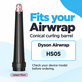 Accesoriu conic pentru bucle pentru Dyson Airwrap HS05, Jasper Plum