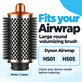 Perie rotundă mare pentru volum pentru Dyson Airwrap HS01, HS05, Nickel / Copper