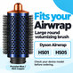 Perie rotundă mare pentru volum pentru Dyson Airwrap HS01, HS05, Prussian Blue / Rich Copper