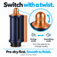 Accesoriu Coanda pentru netezire și uscare pentru Dyson Airwrap HS05, Prussian Blue / Rich Copper