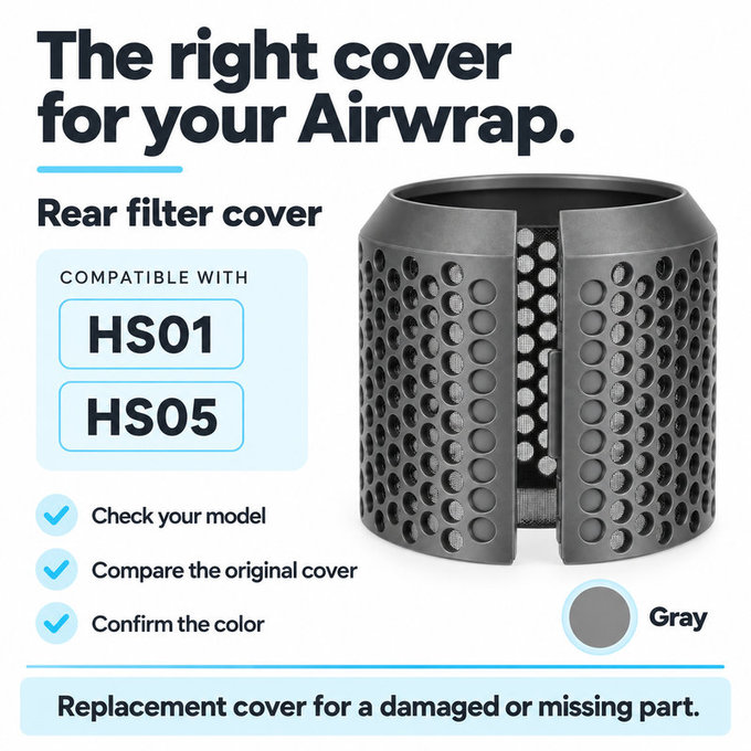 Capac posterior al filtrului pentru Dyson Airwrap HS01, HS05