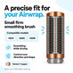 Perie fermă mică pentru netezire pentru Dyson Airwrap HS01, HS05, HS08, Nickel / Copper