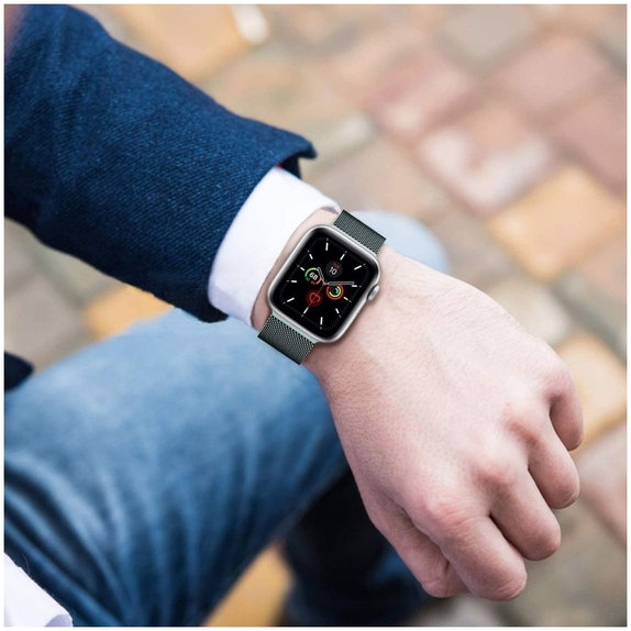 Curea Milaneseband pentru Apple Watch 8 / 9 / 10 / 11 / SE (40 / 41 / 42 mm), Rose Gold, Tech-Protect