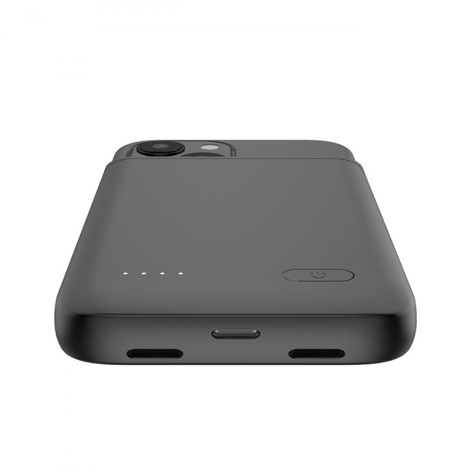 Power bank Powercase 4700mAh pentru iPhone 12 Mini / 13 Mini, neagră, Tech-Protect