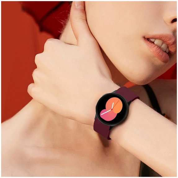Curea Iconband pentru Samsung Watch 4 / 5 / 5 Pro / 6 / 7 / FE, bordo, Tech-Protect