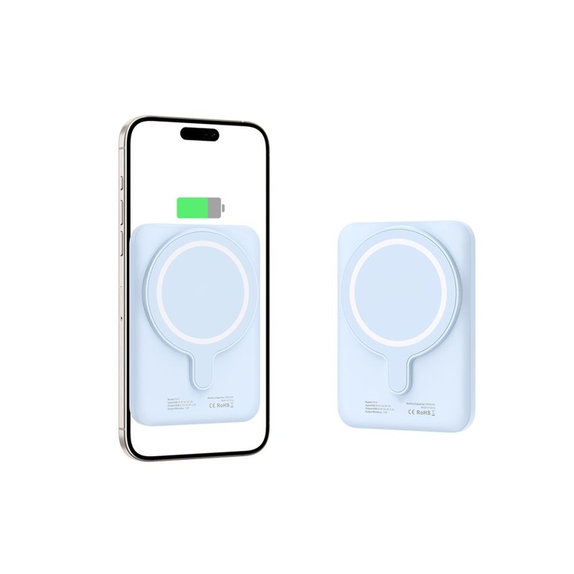 Power bank PB10 Lifemag MagSafe 5000mAh, albastră, Tech-Protect