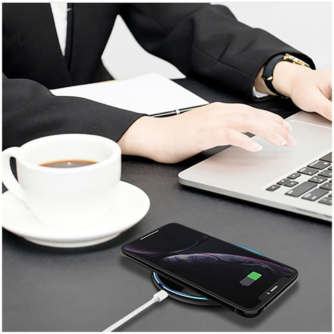 Încărcător wireless QI15W-C1 15W, albă, Tech-Protect