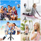Selfie stick cu trepied L02S, neagră, Tech-Protect