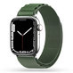 Curea Nylon Pro pentru Apple Watch 8 / 9 / 10 / 11 / SE / Ultra (44 / 45 / 46 / 49 mm), Military Green, Tech-Protect