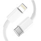 Încărcător de rețea C20W 2-PORT PD 20W / QC3.0 + Lightning Cable, albă, Tech-Protect