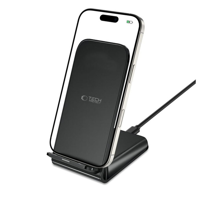 Încărcător wireless QI15W-S2 15W, neagră, Tech-Protect