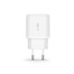 Încărcător de rețea C20W 2-PORT PD 20W / QC3.0 + USB-C Cable, albă, Tech-Protect