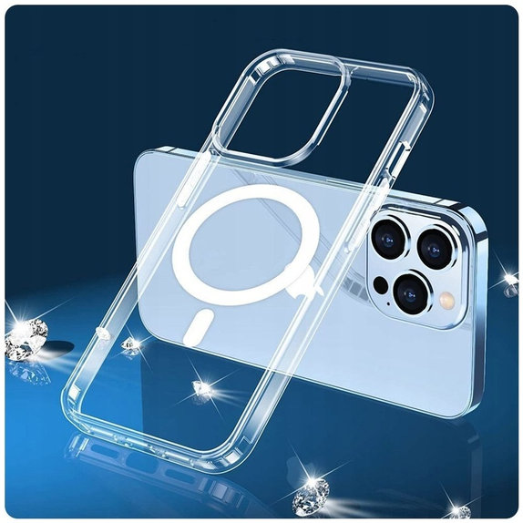Husă FlexAir Hybrid MagSafe pentru Samsung S23, transparentă, Tech-Protect