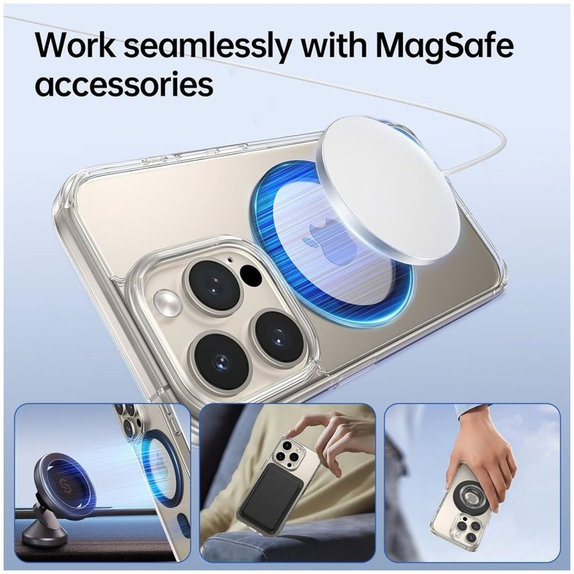 Inel magnetic MagSafe MagMat MagSafe, neagră, Tech-Protect