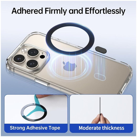 Inel magnetic MagSafe MagMat MagSafe, neagră, Tech-Protect