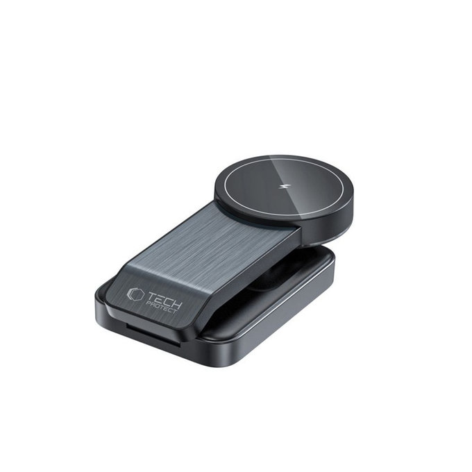 Încărcător wireless QI15W-A28 3IN1 Magnetic MagSafe, neagră, Tech-Protect