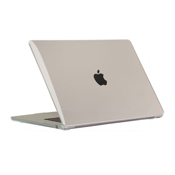 Husă Smartshell pentru MacBook Air 15 M2-M5 2023-2026, Crystal Clear, Tech-Protect