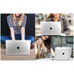 Husă Smartshell pentru MacBook Air 15 M2-M5 2023-2026, Crystal Clear, Tech-Protect