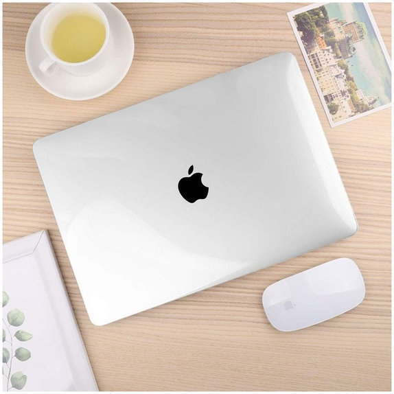 Husă Smartshell pentru MacBook Air 15 M2-M5 2023-2026, Crystal Clear, Tech-Protect