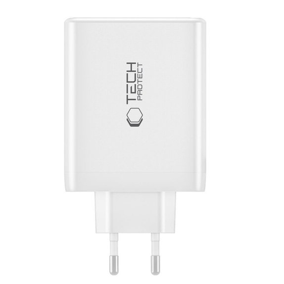 Încărcător de rețea NC100W-GAN 4-PORT PD 100W / QC3.0, albă, Tech-Protect
