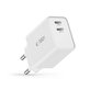 Încărcător de rețea C35W 2-PORT PD 35W, albă, Tech-Protect