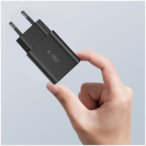 Încărcător de rețea C35W 2-PORT PD 35W + USB-C Cable, albă, Tech-Protect