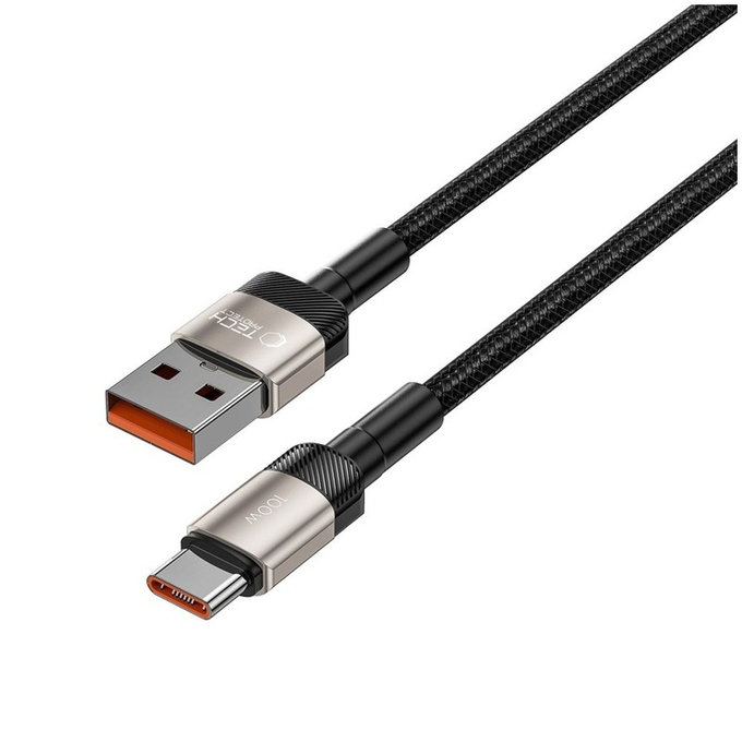 Cablu Ultraboost Evo USB-C Cable 100W/5A 200cm, Titanium, Tech-Protect