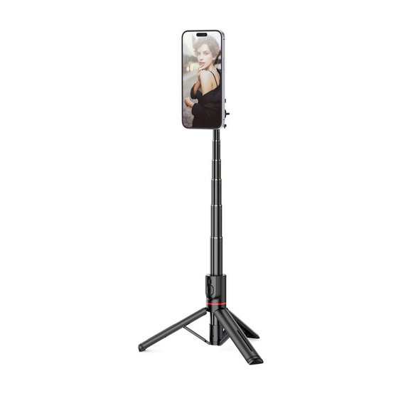 Selfie stick cu trepied L06S MagSafe, neagră, Tech-Protect