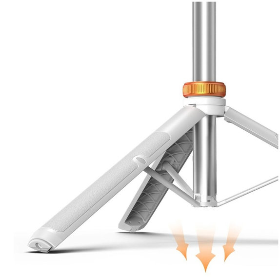 Selfie stick cu trepied L03S, albă, Tech-Protect