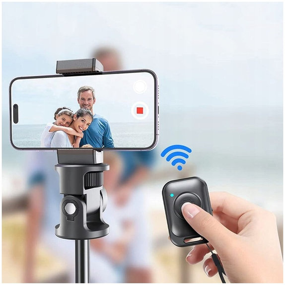 Selfie stick cu trepied L03S, albă, Tech-Protect