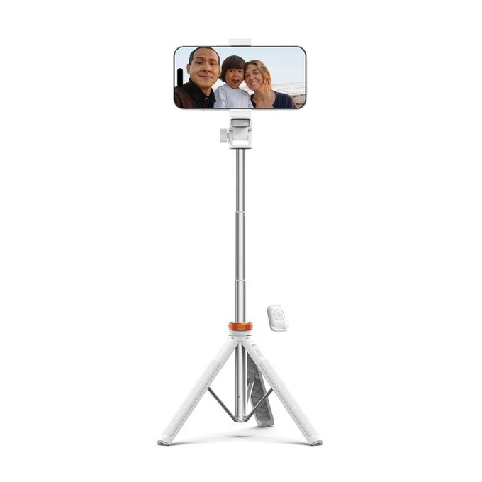 Selfie stick cu trepied L03S, albă, Tech-Protect