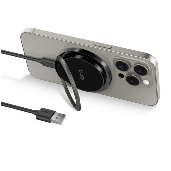 Încărcător wireless QI15W-A33 Magnetic MagSafe, neagră, Tech-Protect