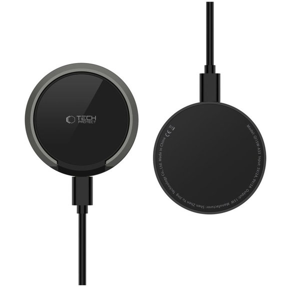 Încărcător wireless QI15W-A33 Magnetic MagSafe, neagră, Tech-Protect