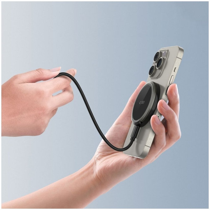 Încărcător wireless QI15W-A33 Magnetic MagSafe, neagră, Tech-Protect
