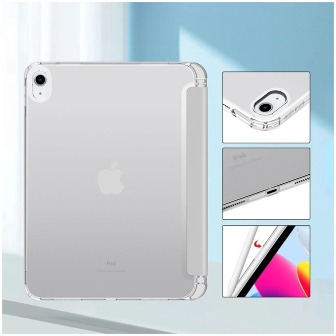 Husă Sc Pen Hybrid pentru iPad 10.9" 10 / 2022 / 11" 11 / 2025, gri, Tech-Protect