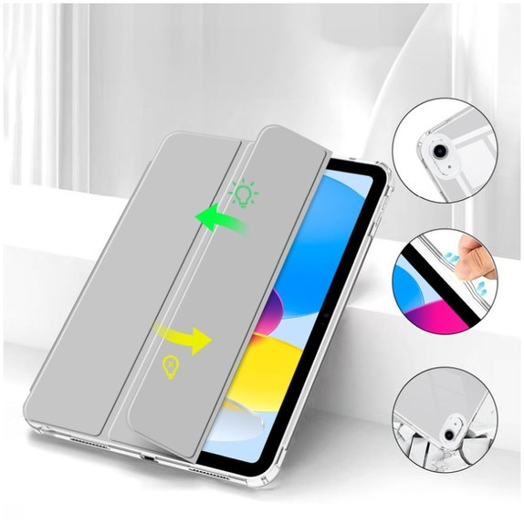 Husă Sc Pen Hybrid pentru iPad 10.9" 10 / 2022 / 11" 11 / 2025, gri, Tech-Protect