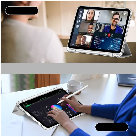Husă Sc Pen Hybrid pentru iPad 10.9" 10 / 2022 / 11" 11 / 2025, gri, Tech-Protect
