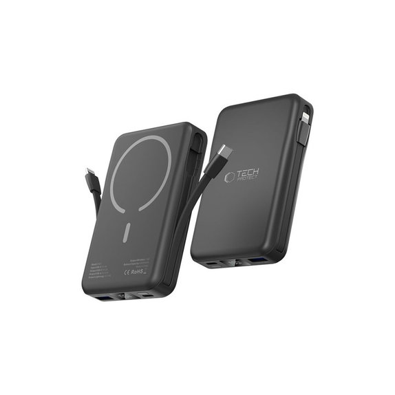 Power bank PB31 Lifemag MagSafe 10000mAh, neagră, Tech-Protect