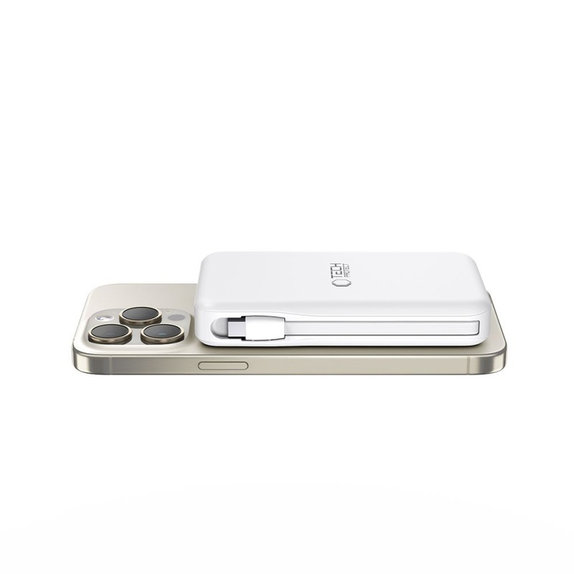 Power bank PB31 Lifemag MagSafe 10000mAh, albă, Tech-Protect