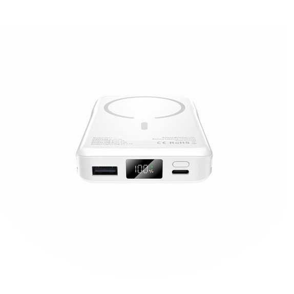 Power bank PB31 Lifemag MagSafe 10000mAh, albă, Tech-Protect