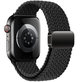 Curea Nylonmag pentru Apple Watch 8 / 9 / 10 / 11 / SE / Ultra (44 / 45 / 46 / 49 mm), neagră, Tech-Protect