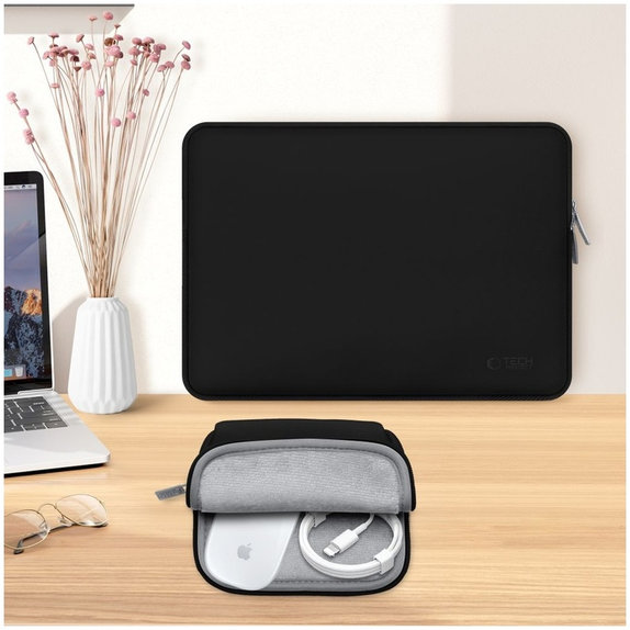 Husă pentru laptop Neoslim 13-14, neagră, Tech-Protect