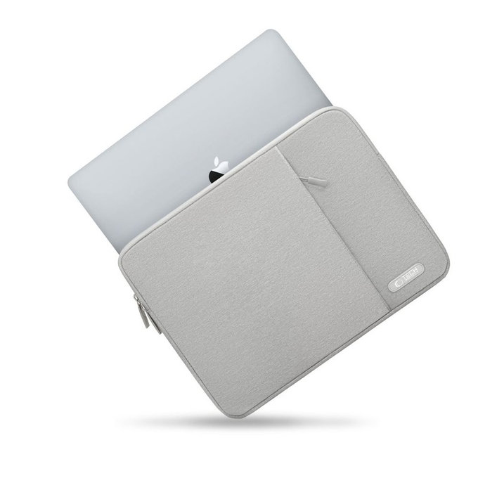 Husă pentru laptop Sleevy 13-14, Crayon Grey, Tech-Protect