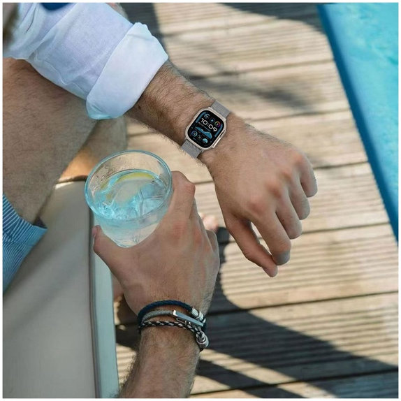 Curea Milano pentru Apple Watch 8 / 9 / 10 / 11 / SE / Ultra (44 / 45 / 46 / 49 mm), Titanium, Tech-Protect