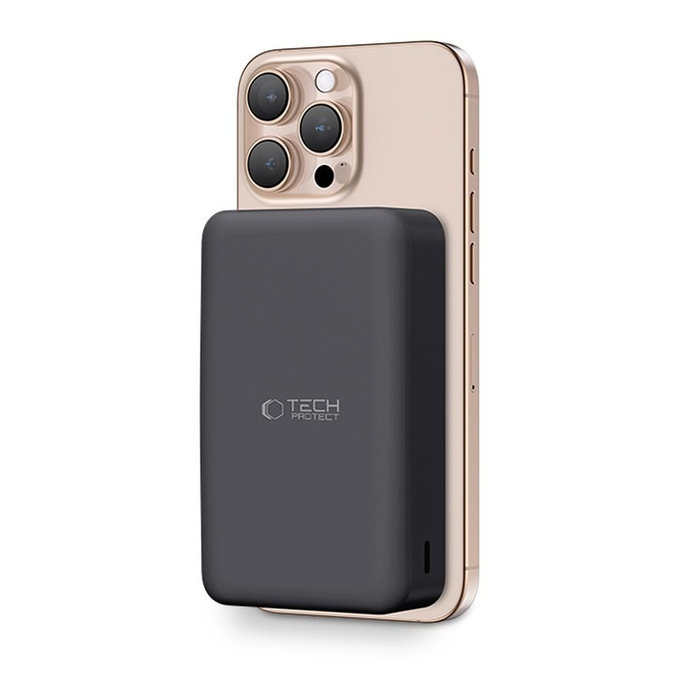 Power bank PB12 Lifemag MagSafe 20000mAh, neagră, Tech-Protect