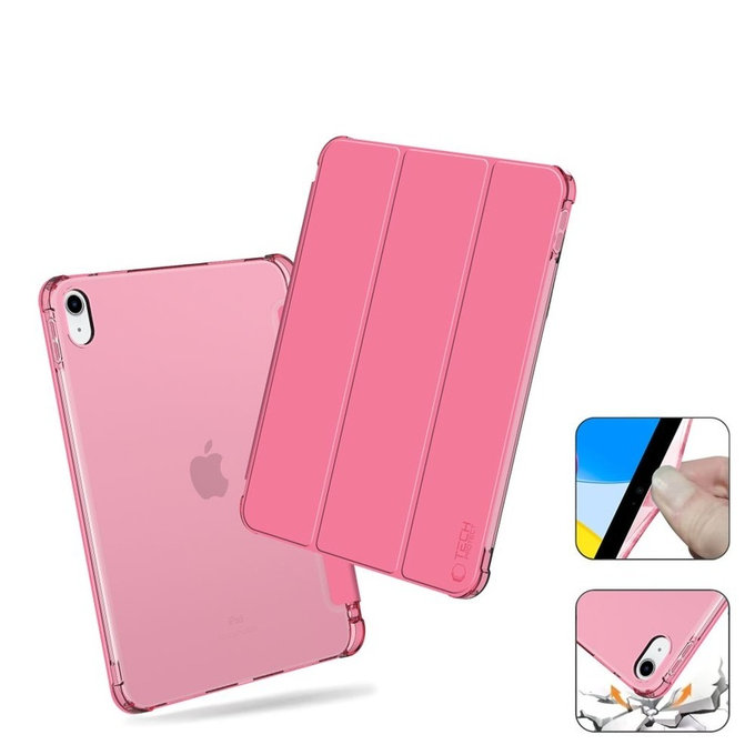 Husă Sc Pen Hybrid pentru iPad 10.9" 10 / 2022 / 11" 11 / 2025, Crystal Magenta, Tech-Protect