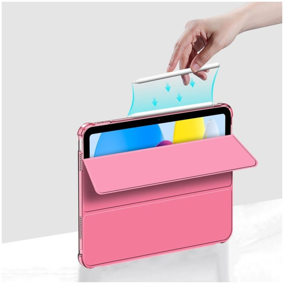 Husă Sc Pen Hybrid pentru iPad 10.9" 10 / 2022 / 11" 11 / 2025, Crystal Magenta, Tech-Protect