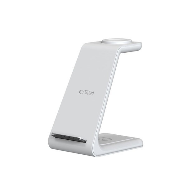 Încărcător wireless QI15W-A36 3IN1 for Apple, albă, Tech-Protect