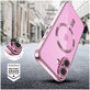 Husă MagFlex MagSafe pentru iPhone 16 Shiny Rose, Tech-Protect