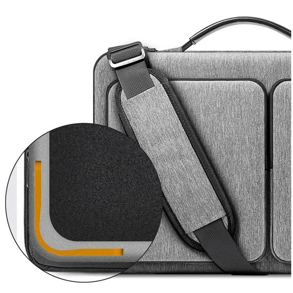 Husă pentru laptop Defender Bag 13-14, Crayon Grey, Tech-Protect